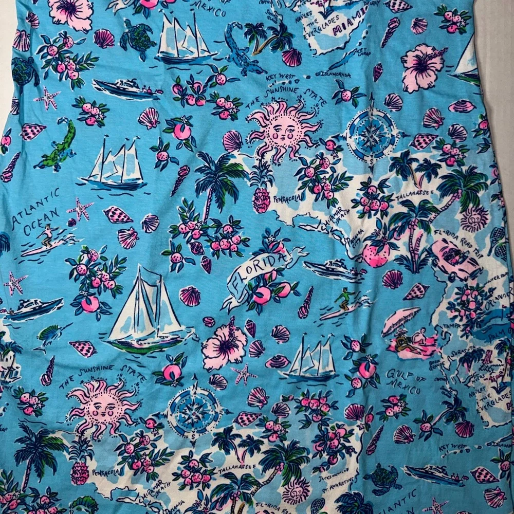Lilly Pulitzer Blue Floral Mini Dress - Picture 2 of 4